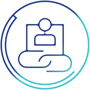 Digital chain of custody icon