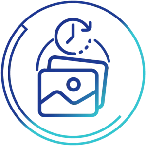 Time-stamped images icon